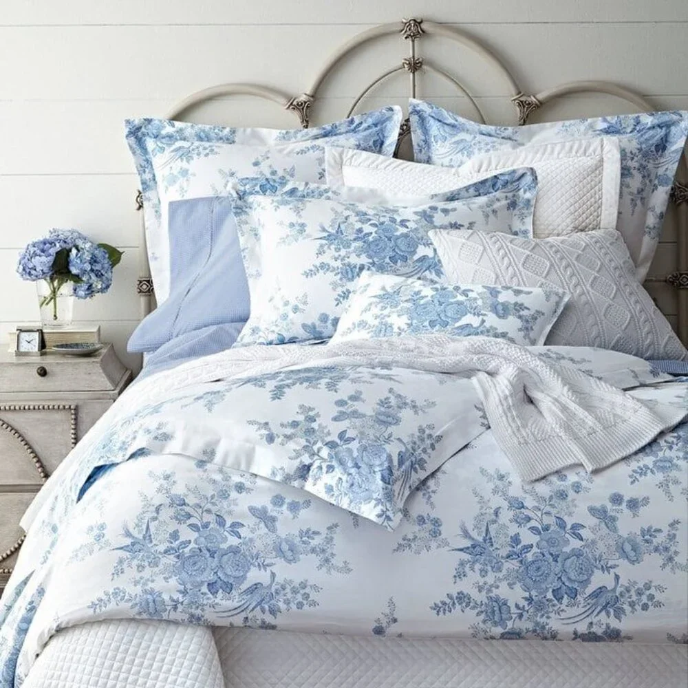 Ralph Lauren Dauphine Floral Birds Archival King Pillow Sham